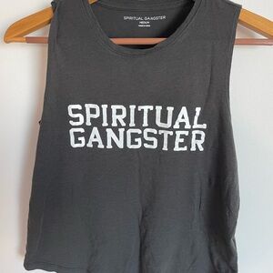 Spiritual Gangster Charcoal Muscle Tee